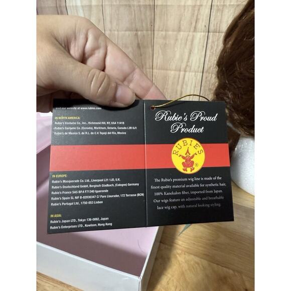 Secret Wishes TV Dorothy Wig brown salon Rubies Adult Boxed - Picture 9 of 10